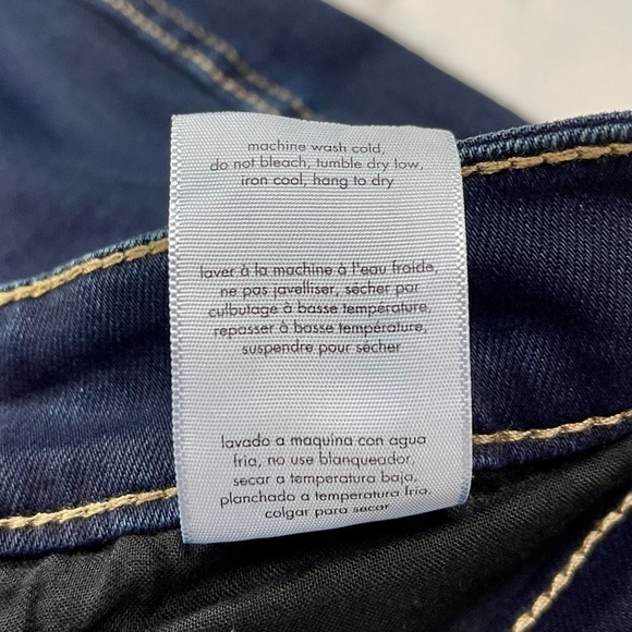 WEWOREWHAT THE DANIELLE HIGH RISE VINTAGE STRAIGHT DANI BLUE BLACK DENIM JEANS - Picture 16 of 16